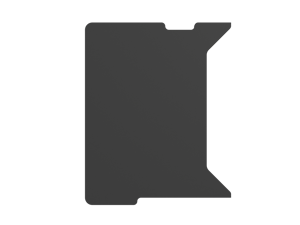 Genesis | Holm Modular Side Desk Top Left 60cm | NDS-2282 | Anthracite Black