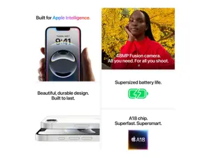 Apple | iPhone 16e | White | 6.1 " | Super Retina XDR | 2532 x 1170 pixels | A18 | Internal RAM 8 GB | 512 GB | Dual SIM | 4G | 5G | Main camera resolution 48+12 MP | Secondary camera resolution 12 MP | iOS