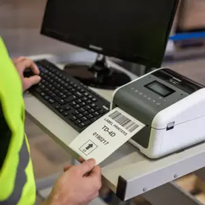 Brother TD-4550DNWB, tiesioginio terminio spausdinimo, 300 x 300 DPI, 152 mm/s, laidinis ir belaidis, pilkas, baltas