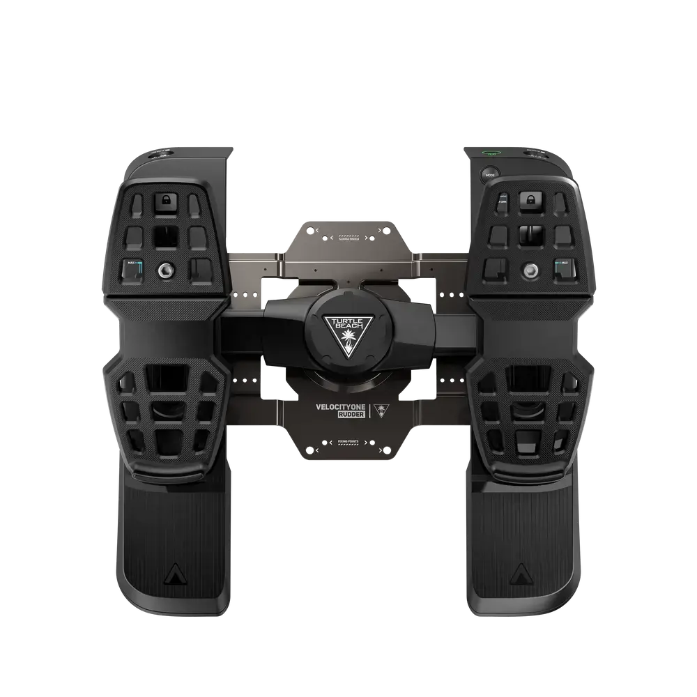 Turtle Beach VelocityOne Rudder, Pedals, PC, Xbox, Xbox One, Xbox Series S, Xbox Series X, Mode button, Wired, USB, Black