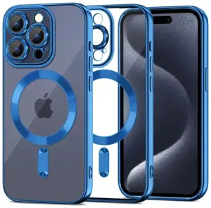 "Tech-Protect" dėklas "MagShine MagSafe Apple iPhone 15 Pro Max", tamsiai mėlynas