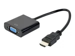 GEMBIRD A-HDMI-VGA-04 Gembird adapteris HDMI-A(M) ->VGA (F), su kabeliu, juodas