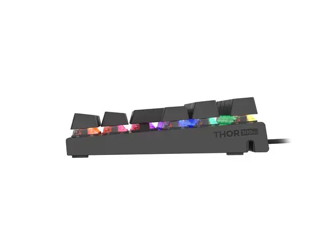 "Genesis THOR 303 TKL", mechaninė žaidimų klaviatūra, RGB LED apšvietimas, JAV, juoda, laidinė, A tipo USB