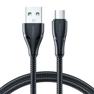 Joyroom USB cable - micro USB 2.4A Surpass Series for fast charging and data transfer 2 m black (S-…