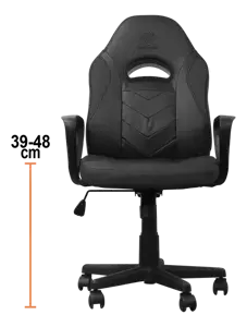 Gaming chair DELTACO GAMING Junior, PU leather, black / GAM-094
