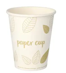 Vienkartiniai puodeliai, popierius, 200 ml, D 8 cm, 50 vnt