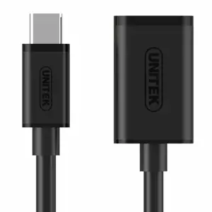 UNITEK Y-C476BK "Unitek" kabelis iš USB Type-C į USB AF, Y-C476BK