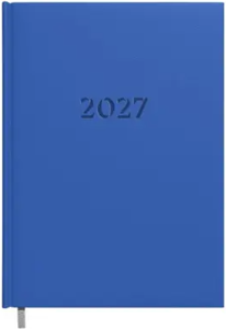 Darbo knyga-kalendorius 2027m. A5 mėlyna sp.