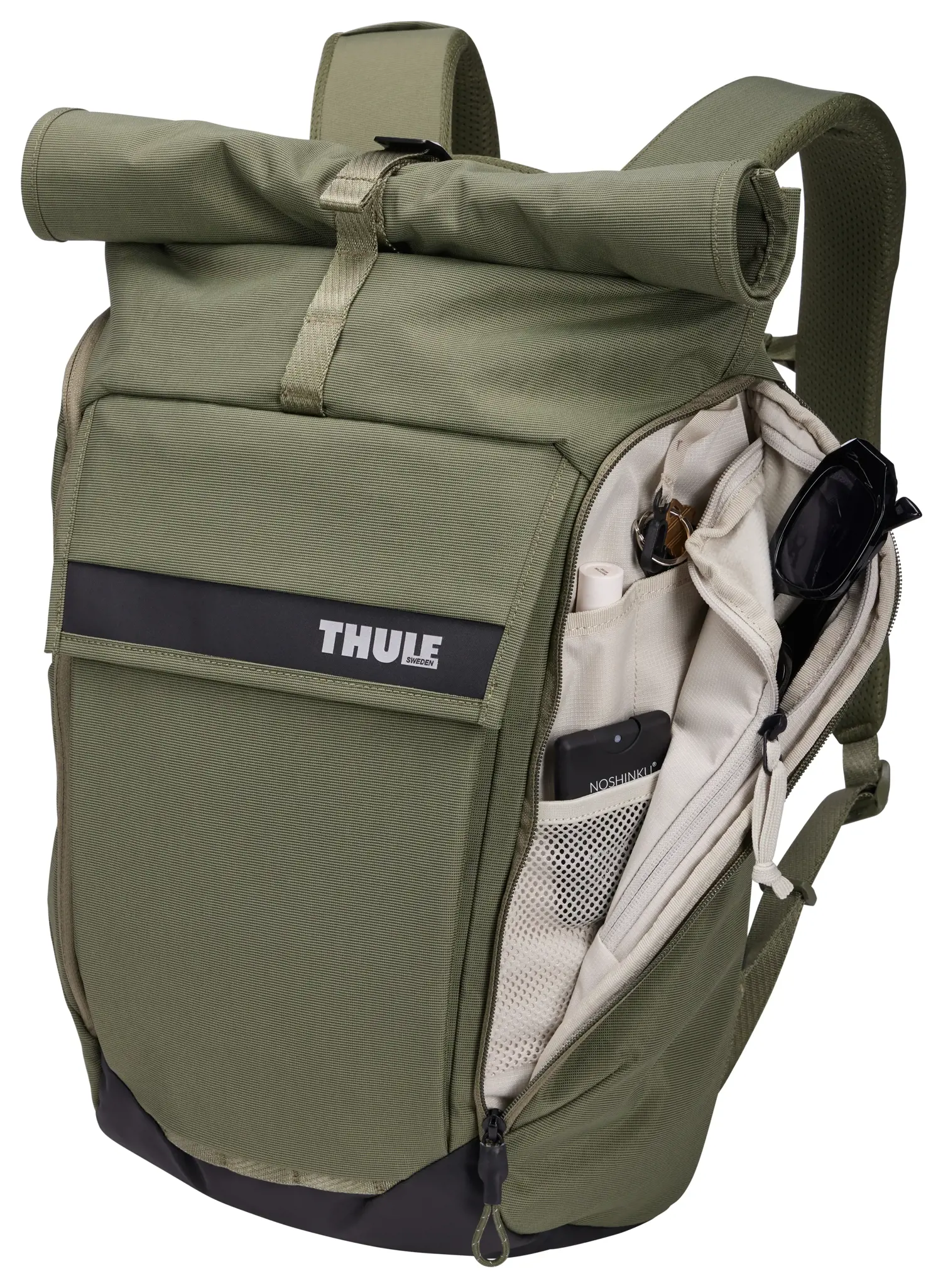 Thule Paramount PARABP3116 Soft Green, Miesto, Viengungis, 40,6 cm (16"), Nešiojamojo kompiuterio skyrius, Nailonas, Poliesteris