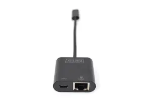 DIGITUS USB Type-C Gigabit Ethernet adapteris su Power Delivery palaikymu