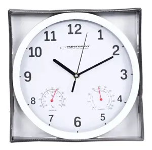ESPERANZA EHC016K WALL CLOCK LYON  BLACK