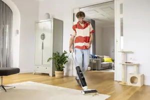 Vacuum Cleaner KARCHER Three-in-one floor cleaner FCV 3 Upright/Wet/dry/Cordless White Weight 3.8 kg 1.056-122.0