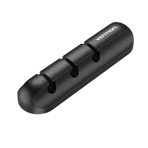 "Vention" 5 prievadų stalinis kabelių tvarkytuvas, juodas, kabelių laikiklis, universalus, silikoni…