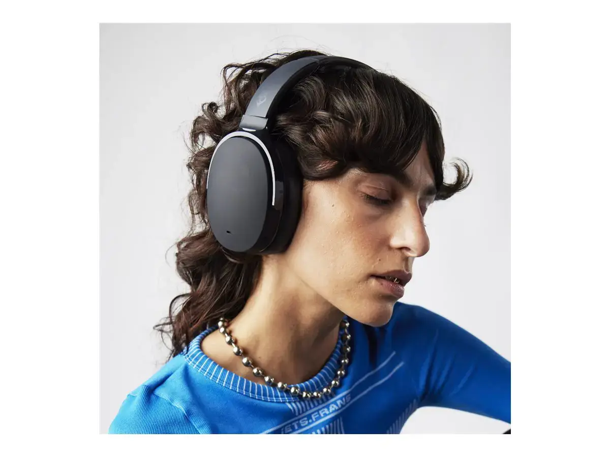 "Skullcandy" belaidės ausinės "Hesh ANC Over-ear", slopinančios triukšmą, belaidės, tikrai juodos spalvos