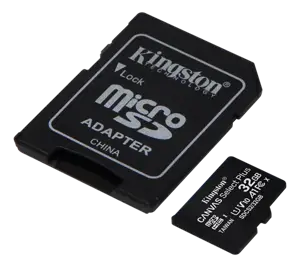 Kingston 32GB microSDHC Canvas Select Plus 100R A1 C10 Card + ADP EAN: 740617298680
