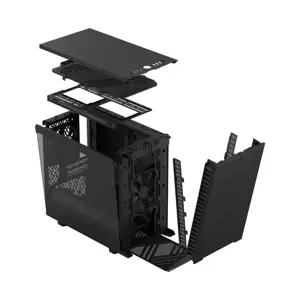 Fractal Design Define 7 Nano Black TG Light Tint, Mini ITX, Mini-DTX, maitinimo šaltinis pridedamas Ne