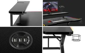 ŽAIDIMŲ STALAS HUZARO HERO 5.0 RGB