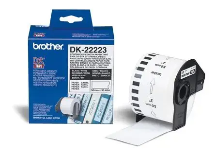 Brother DK-22223, baltas, DK, 50 mm x 30,48 m, 1 vnt.