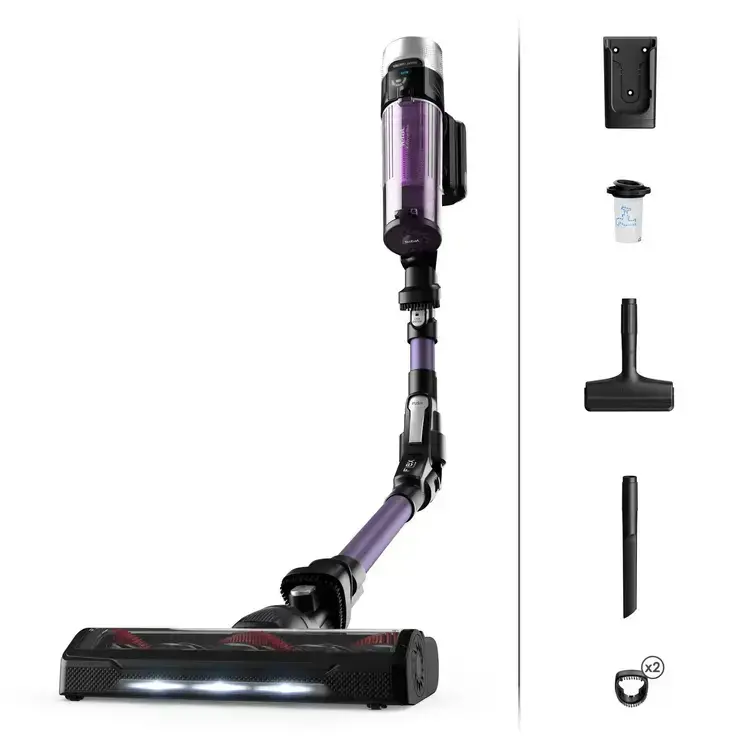 TEFAL Vacuum Cleaner | TY2039WO X-force Flex | Cordless operating | 250 W | Black/Purple