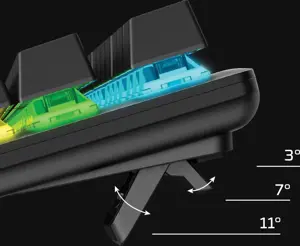 "HP HyperX Alloy Origins Core", be klavišų (80-87%), USB, mechaninis, QWERTY, RGB LED, juodas