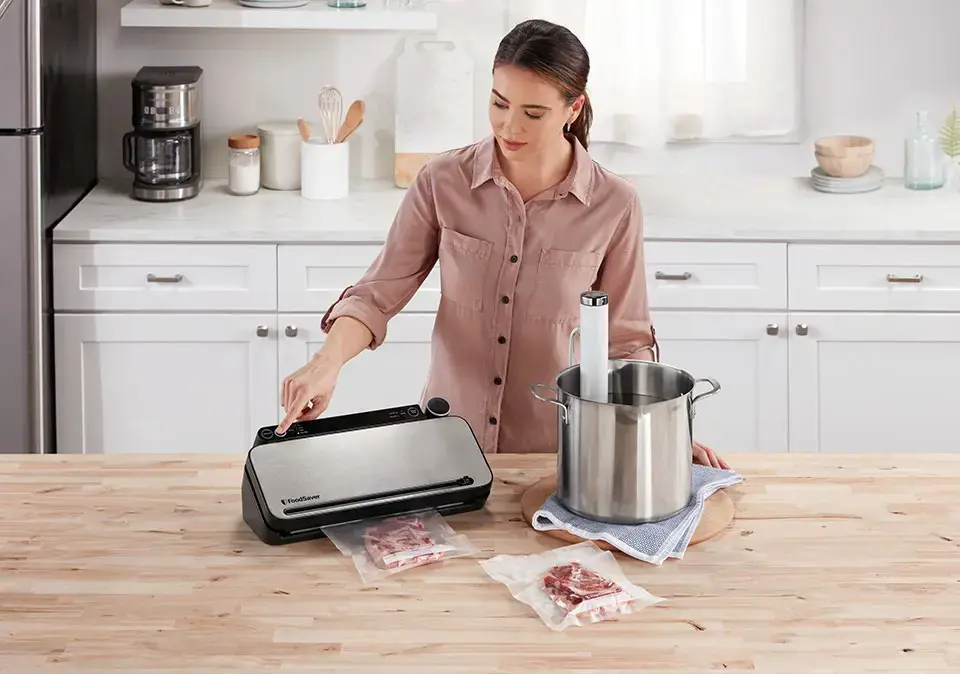 FoodSaver VS3190X vacuum sealer Black, Stainless steel