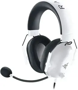 "Razer" žaidimų ausinės "BlackShark V2 X" su integruotu mikrofonu, baltos spalvos, laidinės