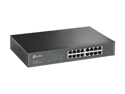 "TP-Link" 16 prievadų "Gigabit" tinklo komutatorius, nevaldomas, "Gigabit Ethernet" (10/100/1000), dvipusis duomenų perdavimas, montuojamas į stovą