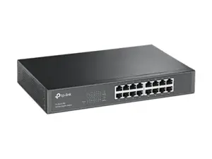 "TP-Link" 16 prievadų "Gigabit" tinklo komutatorius, nevaldomas, "Gigabit Ethernet" (10/100/1000), dvipusis duomenų perdavimas, montuojamas į stovą