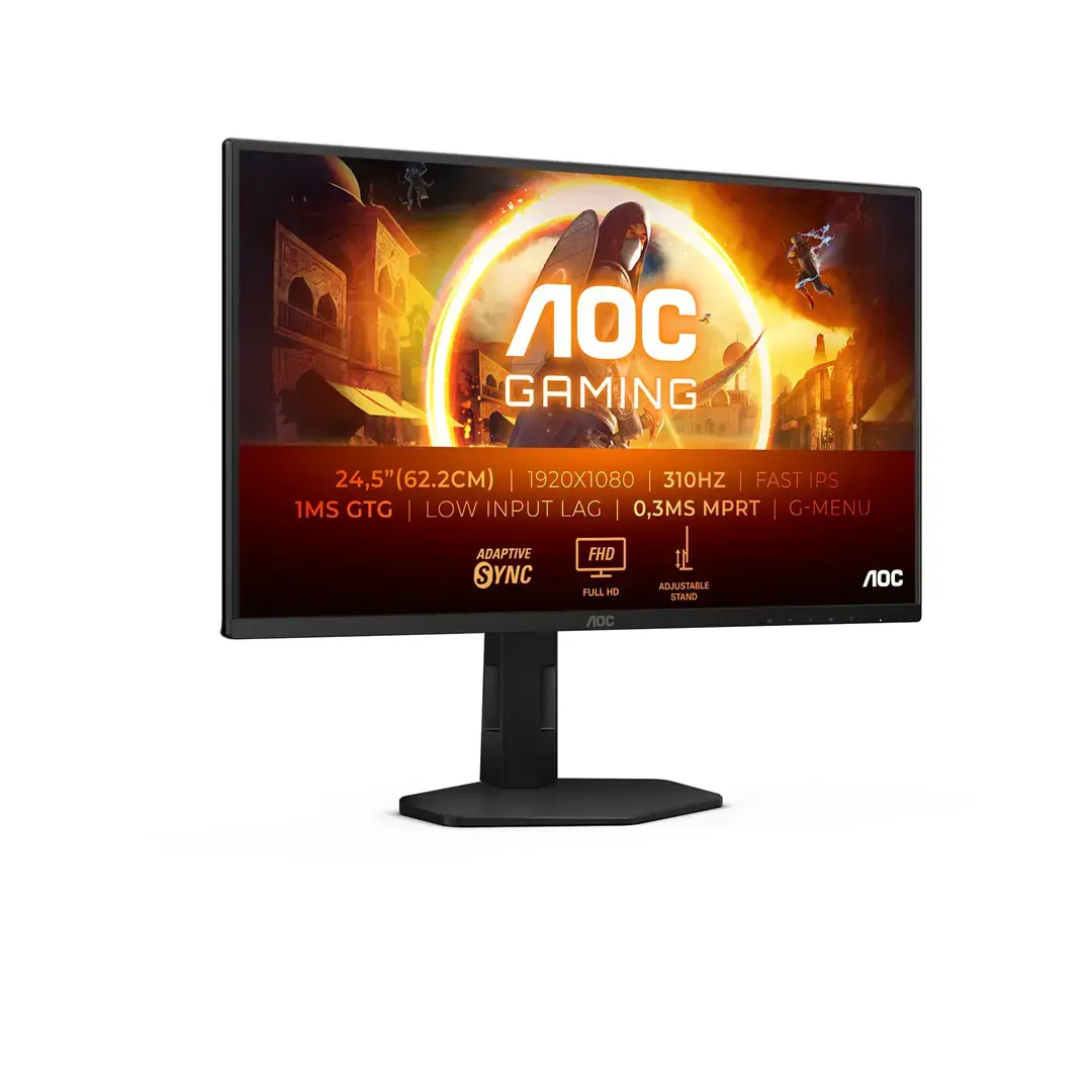 AOC 25G4SXU | 24.5 " | IPS | FHD | 310 Hz | 1 ms | 1920 x 1080 pixels | 400 cd/m² | HDMI ports quantity 2 | Black