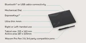 Wacom graphics tablet Intuos Pro S (2025)