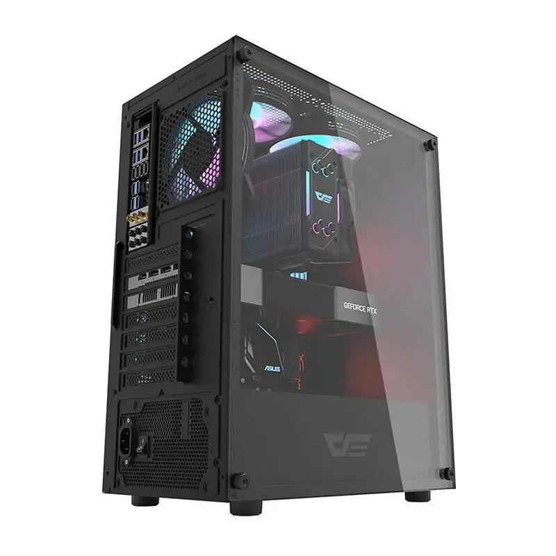 Darkflash DK100 kompiuterio korpusas (juodas)