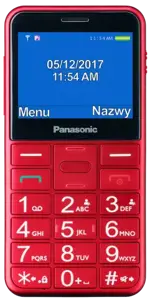 Mobilusis telefonas Panasonic KX-TU155EXCN, Raudona