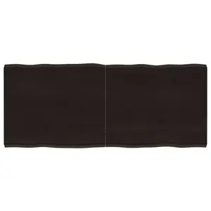 Stalviršis, tamsiai ruda, 120x50x(2-4) cm, medienos masyvas