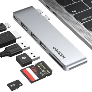 Ugreen 80856, 2 x USB 3.2 Gen 2 (3.1 Gen 2) Type-C, HDMI, USB 3.2 Gen 2 (3.1 Gen 2) Type-A, USB 3.2…