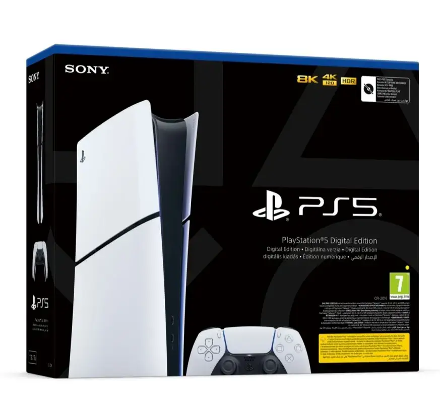 Sony PlayStation 5 Digital Slim e-chassis 825 GB Black, White