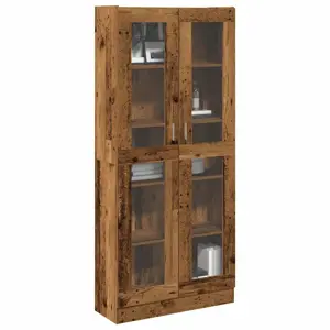 Highboard Old Wood 82,5x30,5x185 cm Engineered Wood