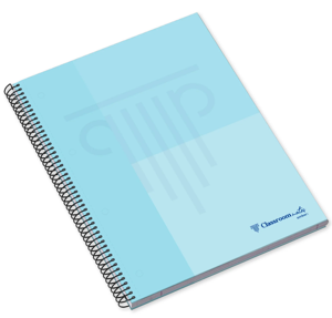 A4 H.C.Sp.Bk 160sh 70g C.MatesPastel Sq, Blue