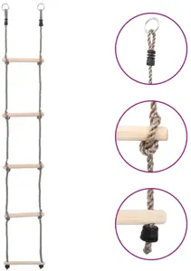 Kopėčios, 210cm, pušies medienos masyvas, 5 laipteliai