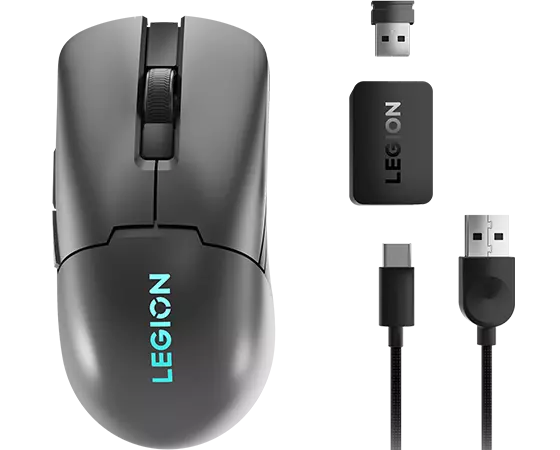 Lenovo M600s, Ambidextrous, Optical, RF Wireless + Bluetooth + USB Type-C, 19000 DPI, Grey