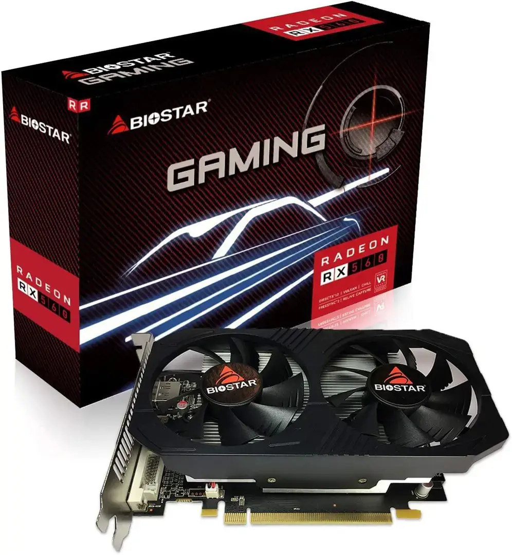 Vaizdo plokštė BIOSTAR Radeon RX 560 4 GB, GDDR5, VA5615RF41
