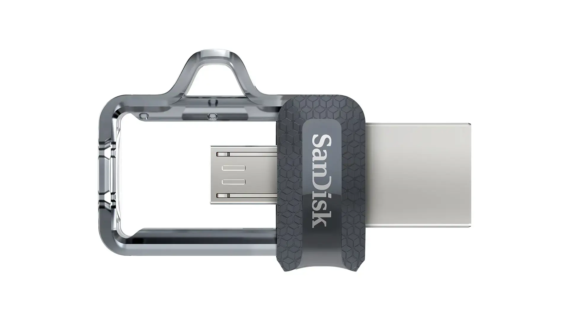 "SanDisk Ultra Dual Drive m3.0" 256 GB pilkos ir sidabrinės spalvos; EAN: 619659154400