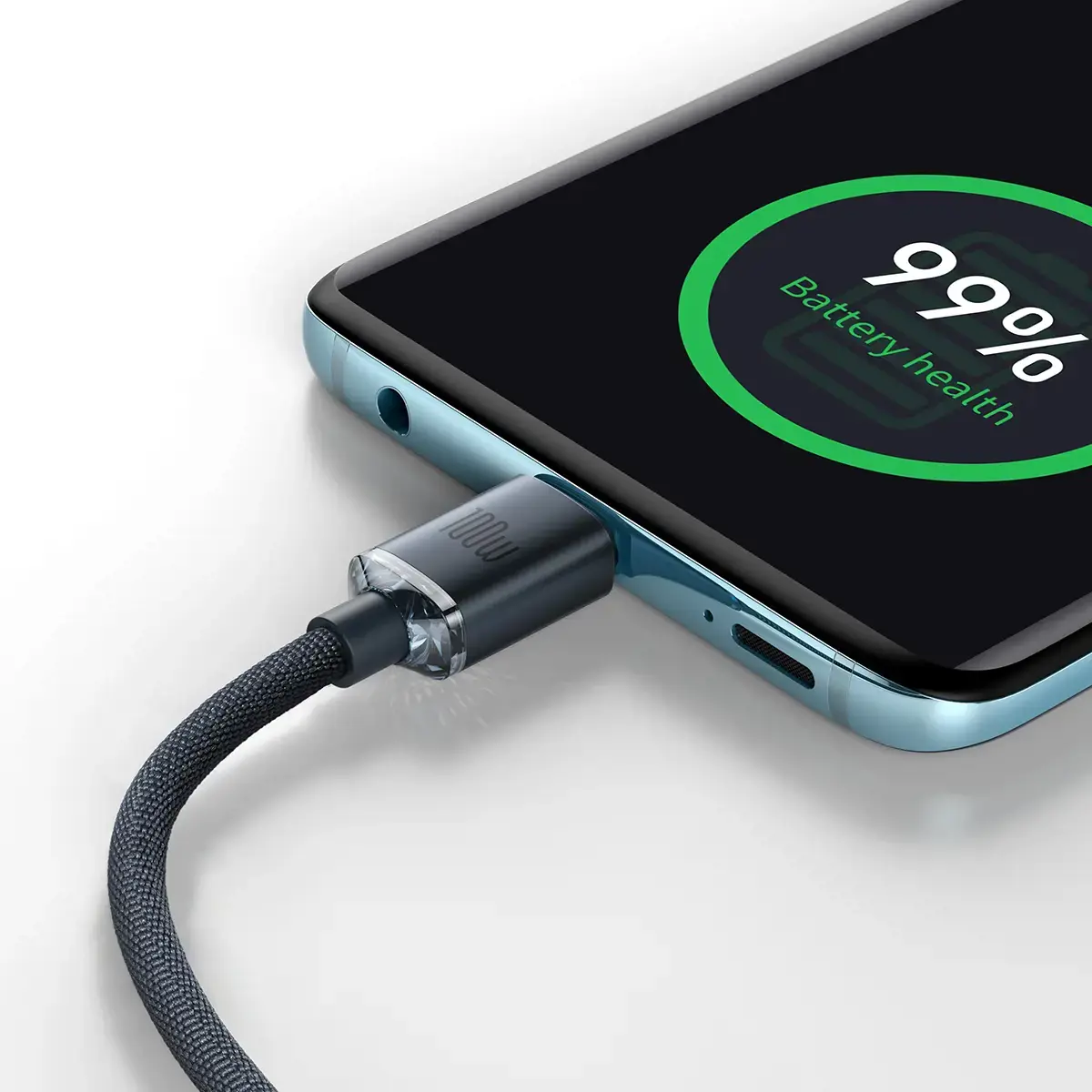 Baseus Crystal Shine Series cable USB cable for fast charging and data transfer USB Type C - USB Type C 100W 2m black (CAJY000701)