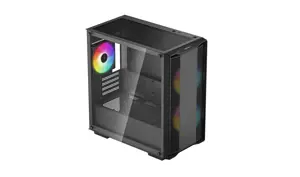 DeepCool CC360 ARGB, Mini Tower, Kompiuteris, Juoda, micro ATX, Mini-ITX, ABS, Plienas, Grūdintas stiklas, Multi