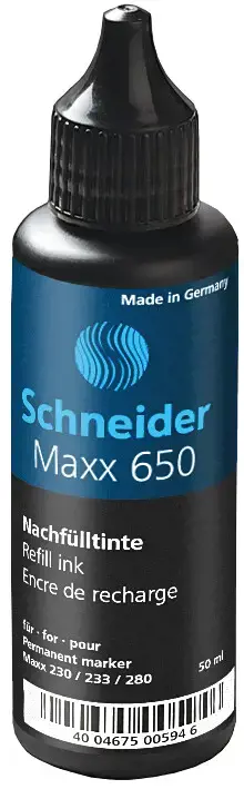 Papildomas rašalas žymekliams SCHNEIDER MAXX 650