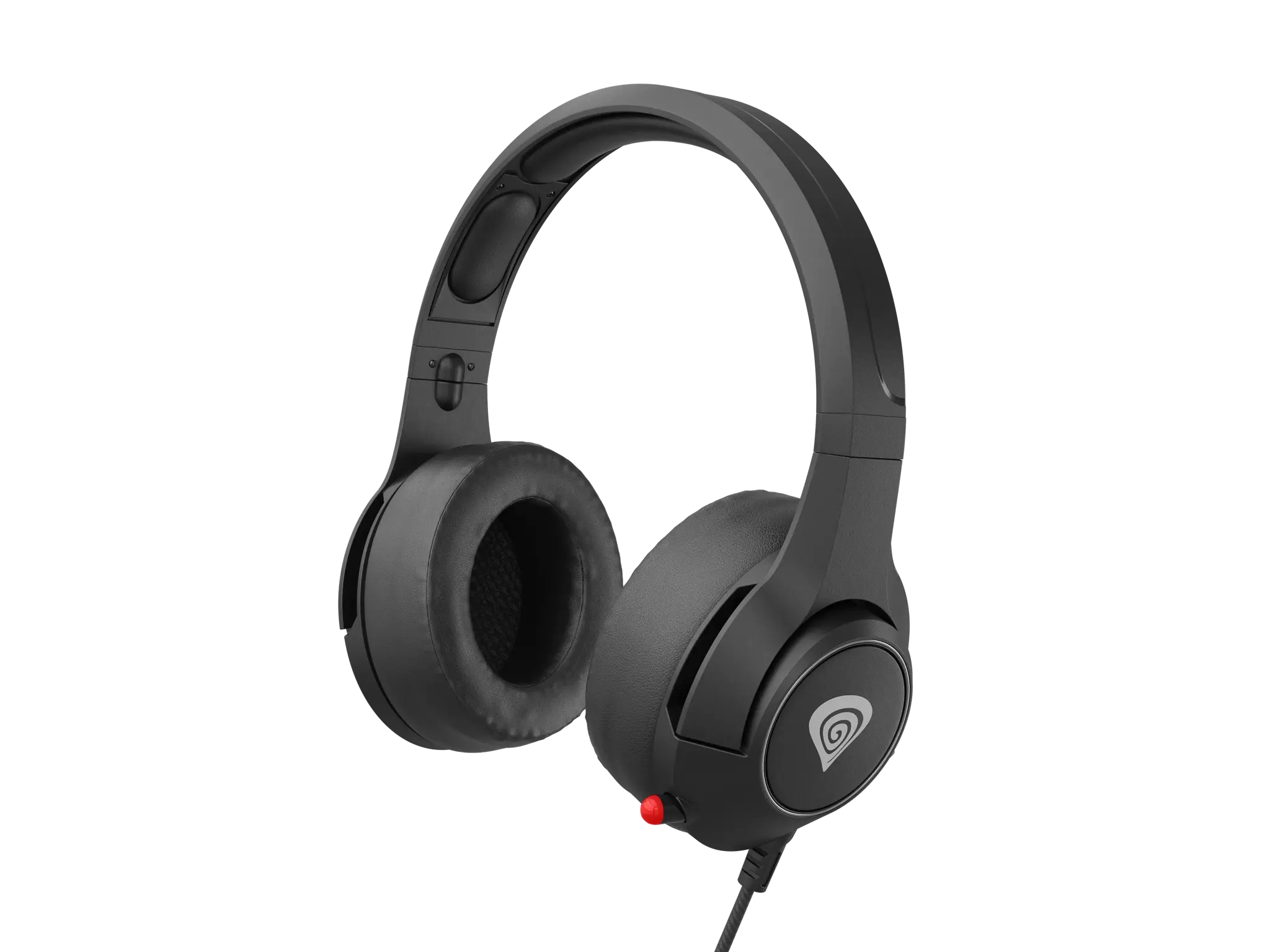 "NATEC Genesis" žaidimų ausinės "Argon 600" adapteris juodos spalvos