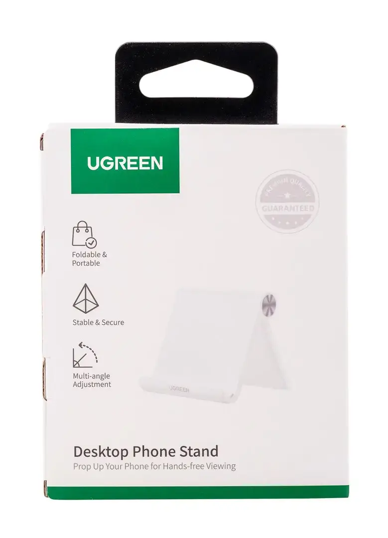 Ugreen 30285, Mobilusis telefonas/išmanusis telefonas, Pasyvus laikiklis, Stalinis, Baltas