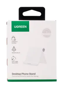 Ugreen 30285, Mobilusis telefonas/išmanusis telefonas, Pasyvus laikiklis, Stalinis, Baltas