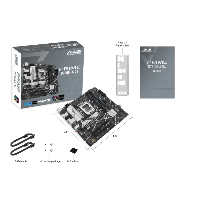 ASUS PRIME B760M-A D4-CSM LGA1700 4DDR5 microATX 4xSATA 2xDP 1.4 HDMI 2.1 MB