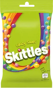 Dražė SKITTLES Crazy Sours, 125g