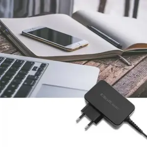 QOLTEC 51024 Įkroviklis 65W / 5-20V / 3-3,25A / C tipo USB / PD / juodas